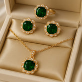 Zircon Locket Set-48 (Green)
